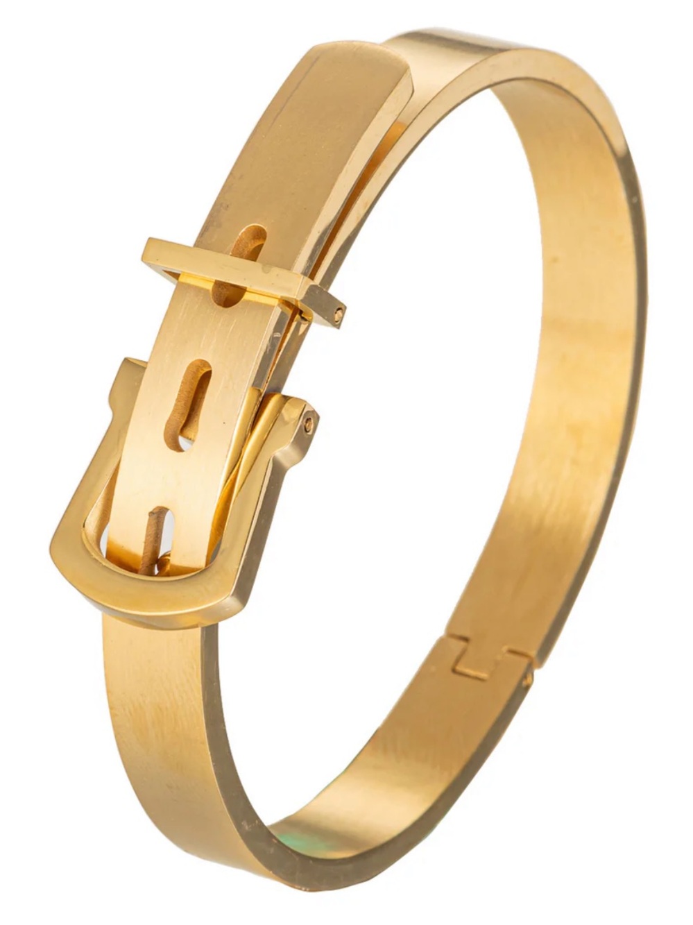 Eye Candy LA Luxe Titanium Monaco
Belt Buckle Cuff Bracelet